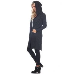 Women's White Mark Hooded Cardigan Charcoal Gray -White Mark Sales unnamed file 1012