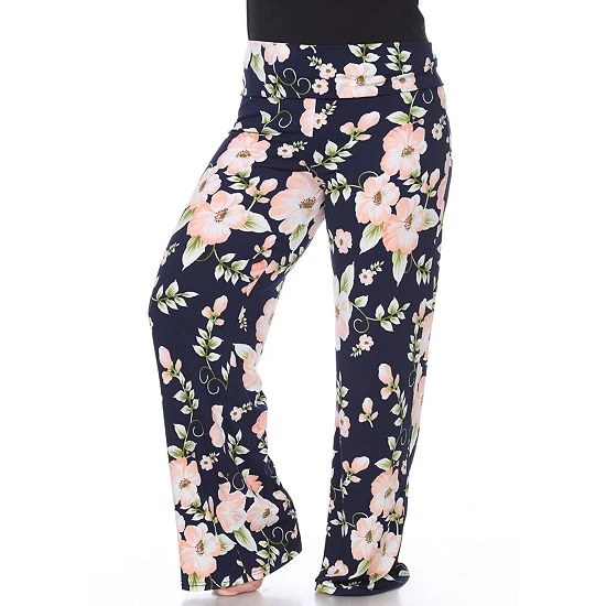 Plus Size White Mark Palazzo Pants 189 Gray Geo 7 Plus Size White Mark Palazzo Pants 189 Gray Geo - Image 5