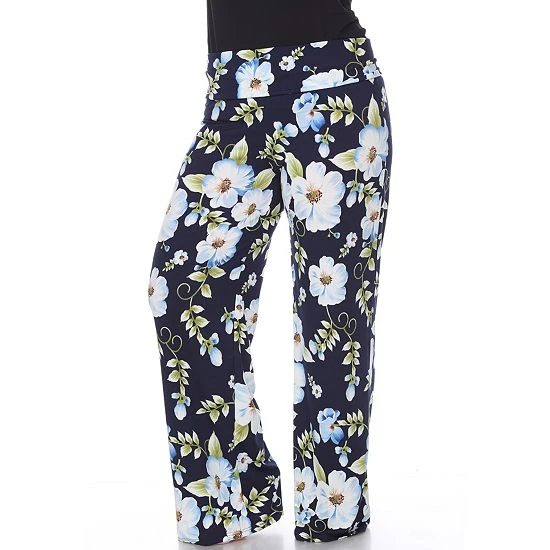 Plus Size White Mark Palazzo Pants 189 Gray Geo 10 Plus Size White Mark Palazzo Pants 189 Gray Geo - Image 8