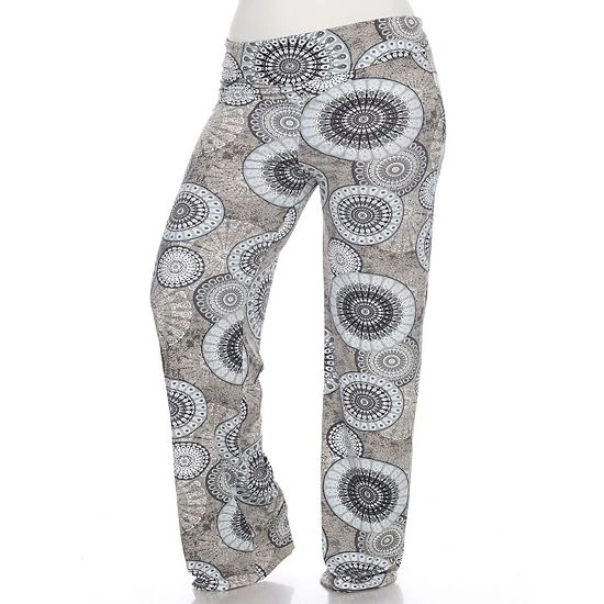 Plus Size White Mark Palazzo Pants 189 Gray Geo 12 Plus Size White Mark Palazzo Pants 189 Gray Geo - Image 10