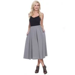 Women's White Mark Midi Skirt Olive -White Mark Sales unnamed file 103