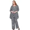 Plus Size White Mark Printed Tunic And Pant Set Blue -White Mark Sales unnamed file 1059
