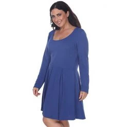 Plus Size White Mark Jenara Fit & Flare Dress Green -White Mark Sales unnamed file 1072