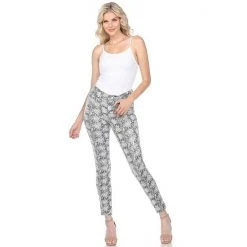Women's White Mark Faux Suede Snake Print Pants -White Mark Sales unnamed file 1143