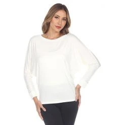 Women's White Mark Long Sleeve Dolman Top -White Mark Sales unnamed file 115