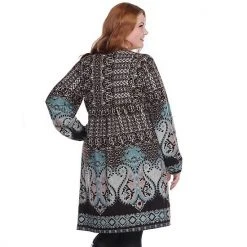 Plus Size White Mark Embroidered Sweater Dress Brown -White Mark Sales unnamed file 1154