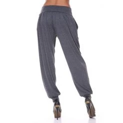 Women's White Mark Solid Harem Pants Green -White Mark Sales unnamed file 1237