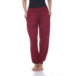 Women's White Mark Solid Harem Pants Green -White Mark Sales unnamed file 1239