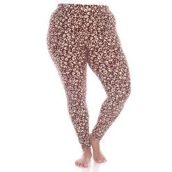 Plus Size White Mark Leopard Print Leggings Brown Leopard -White Mark Sales unnamed file 1291