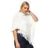 Plus Size White Mark Frostline Poncho