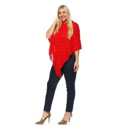 Plus Size White Mark Frostline Poncho -White Mark Sales unnamed file 1349