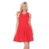 Women's White Mark Shay Fit & Flare Dress Red -White Mark Sales unnamed file 1356