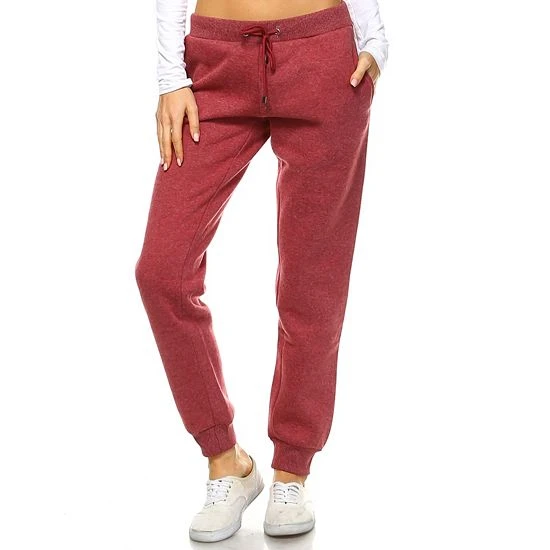 Women's White Mark Side-Stripe Jogger Pants Burgundy 6 Women's White Mark Side-Stripe Jogger Pants Burgundy - Image 4