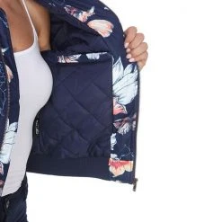 Women's White Mark Floral Bomber Jacket Red -White Mark Sales unnamed file 1595