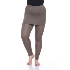 Plus Size White Mark Skirted Leggings Navy -White Mark Sales unnamed file 1606