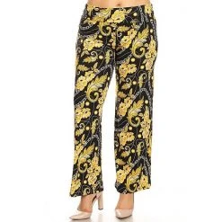 Plus Size White Mark Paisley Palazzo Pants Red Paisley -White Mark Sales unnamed file 1648