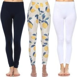Women's White Mark 3-Pack Leggings Set Black Paisley Cheetah 21 Women's White Mark 3-Pack Leggings Set Black Paisley Cheetah -White Mark Sales unnamed file 1669