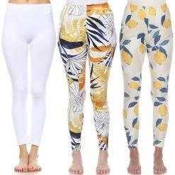 Women's White Mark 3-Pack Leggings Set Black Paisley Cheetah 25 Women's White Mark 3-Pack Leggings Set Black Paisley Cheetah -White Mark Sales unnamed file 1673
