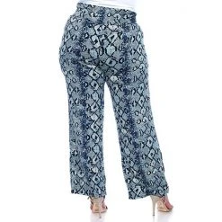 Plus Size White Mark Printed Palazzo Pants Brown -White Mark Sales unnamed file 1699