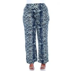 Plus Size White Mark Printed Palazzo Pants Brown -White Mark Sales unnamed file 1703