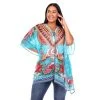 Plus Size White Mark Caftan Red Orange