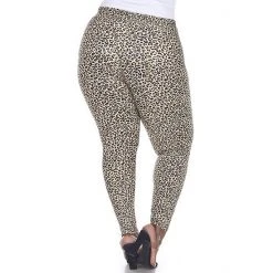 Plus Size White Mark Print Leggings Gray -White Mark Sales unnamed file 1725