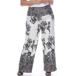 Plus Size White Mark Floral Paisley Print Palazzo Pants -White Mark Sales unnamed file 1746