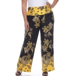 Plus Size White Mark Floral Paisley Print Palazzo Pants -White Mark Sales unnamed file 1747