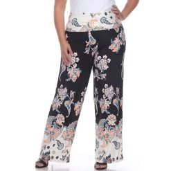 Plus Size White Mark Floral Paisley Print Palazzo Pants -White Mark Sales unnamed file 1748