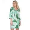 Women's White Mark Geometric Print Sheath Dress Green