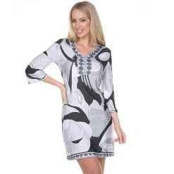 Women's White Mark Geometric Print Sheath Dress Green -White Mark Sales unnamed file 1757