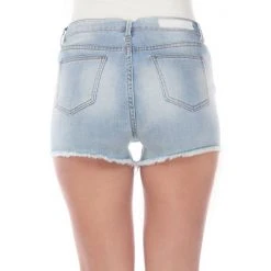 Women's White Mark 3" Ripped Jean Shorts -White Mark Sales unnamed file 1759