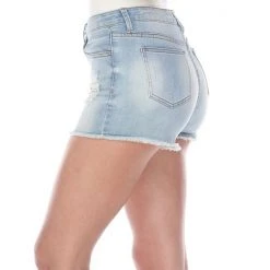 Women's White Mark 3" Ripped Jean Shorts -White Mark Sales unnamed file 1760
