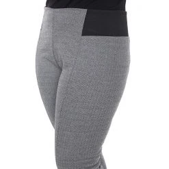 Plus Size White Mark Jacquard Slim Fit Pants Gray Row -White Mark Sales unnamed file 1765