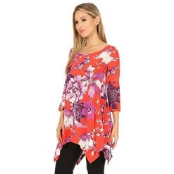Women's White Mark Floral Print Pocket Tunic -White Mark Sales unnamed file 1803