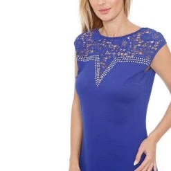 Women's White Mark Charlotte Dress Blue -White Mark Sales unnamed file 1818