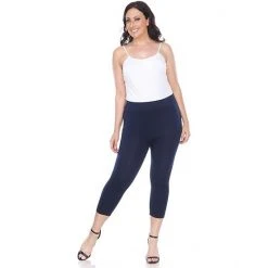 Plus Size White Mark Capri Leggings -White Mark Sales unnamed file 1824