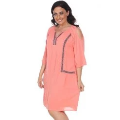 Plus Size White Mark Cold-Shoulder Dress -White Mark Sales unnamed file 1838