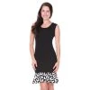 Women's White Mark Ruffle-Trim Sheath Dress