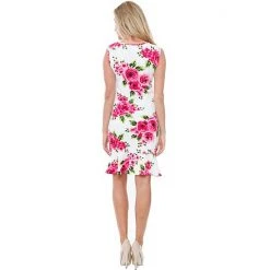 Women's White Mark Ruffle-Trim Sheath Dress -White Mark Sales unnamed file 1859