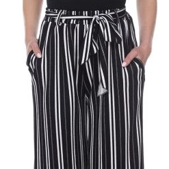 Women's White Mark Printed Gaucho Pants Black White -White Mark Sales unnamed file 1884