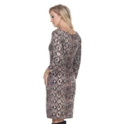 Women's White Mark Paisley Sheath Dress Fuchsia Green -White Mark Sales unnamed file 1895