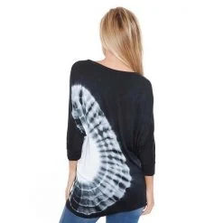 Women's White Mark Dolman Tunic Black Burst -White Mark Sales unnamed file 1900
