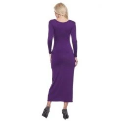 Women's White Mark Long Sleeve Maxi Dress Navy -White Mark Sales unnamed file 1936