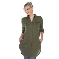 Women's White Mark Button Up Tunic Top 20 Women's White Mark Button Up Tunic Top -White Mark Sales unnamed file 197