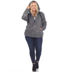 Plus Size White Mark Sherpa Jacket -White Mark Sales unnamed file 1982
