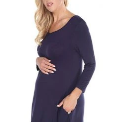 Maternity White Mark Handkerchief Hem Tunic Top -White Mark Sales unnamed file 1988