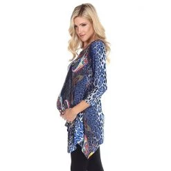 Maternity White Mark Multi-Print Tunic Top Blue Multi -White Mark Sales unnamed file 2003