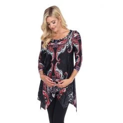 Maternity White Mark Multi-Print Tunic Top Blue Multi -White Mark Sales unnamed file 2008