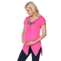 Maternity White Mark Embellished Tunic Top Mint -White Mark Sales unnamed file 2017